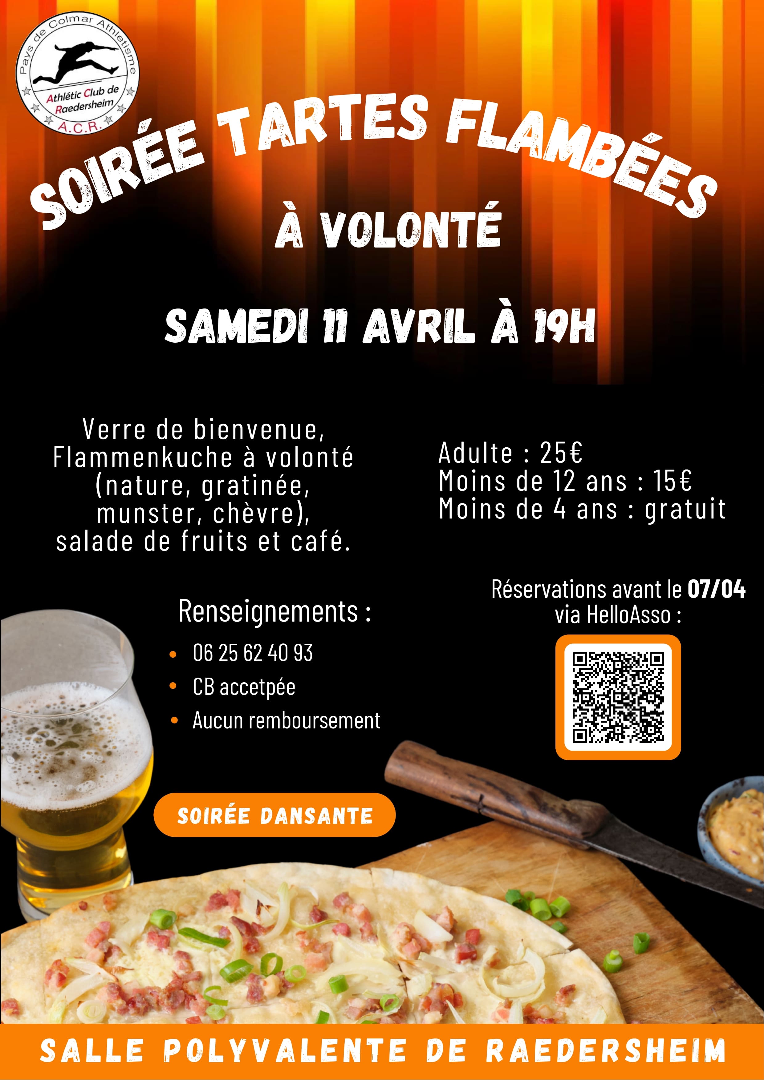 Soirée tartes flambées à volonté